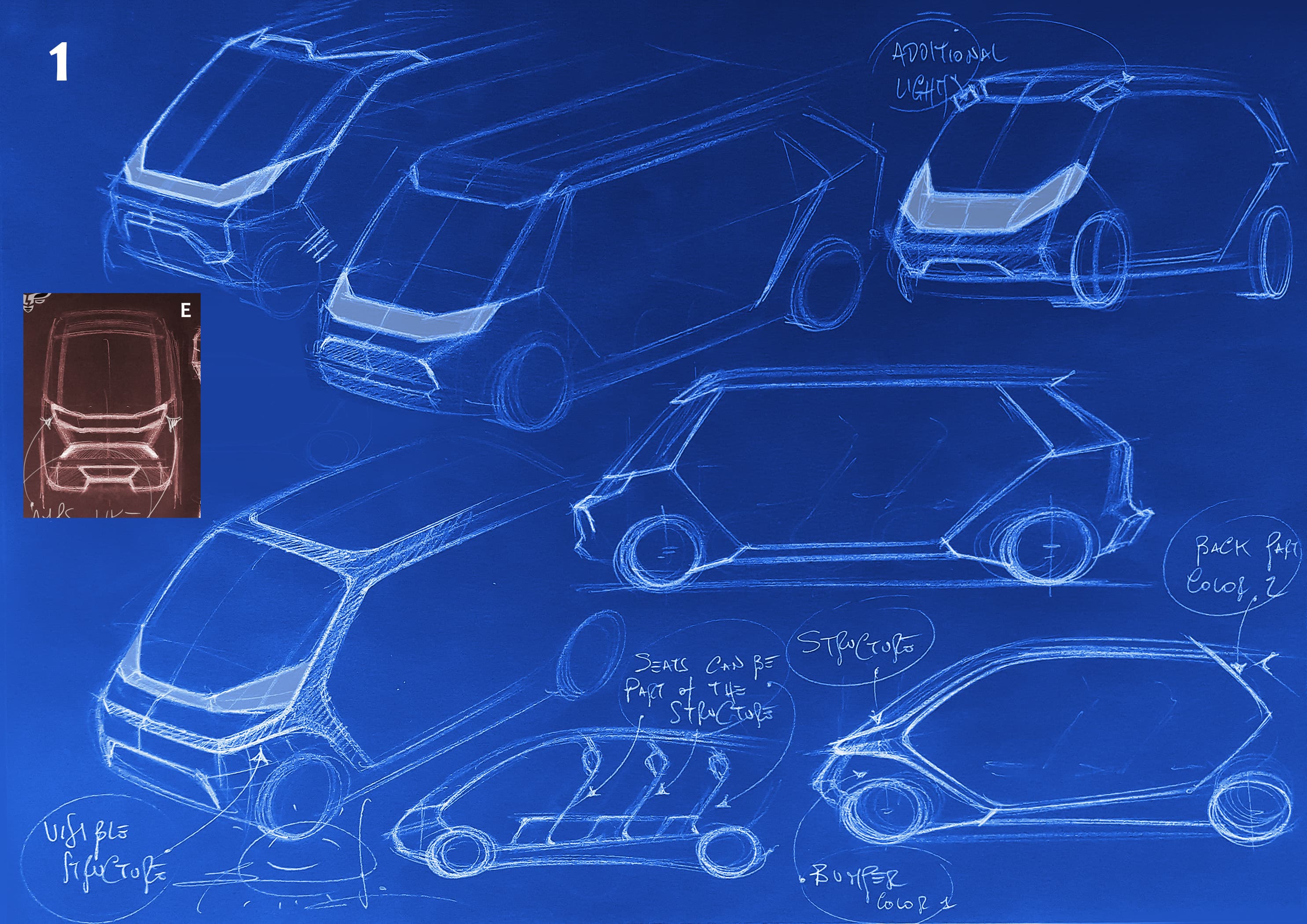 BeeMotors European design — concept sketches
