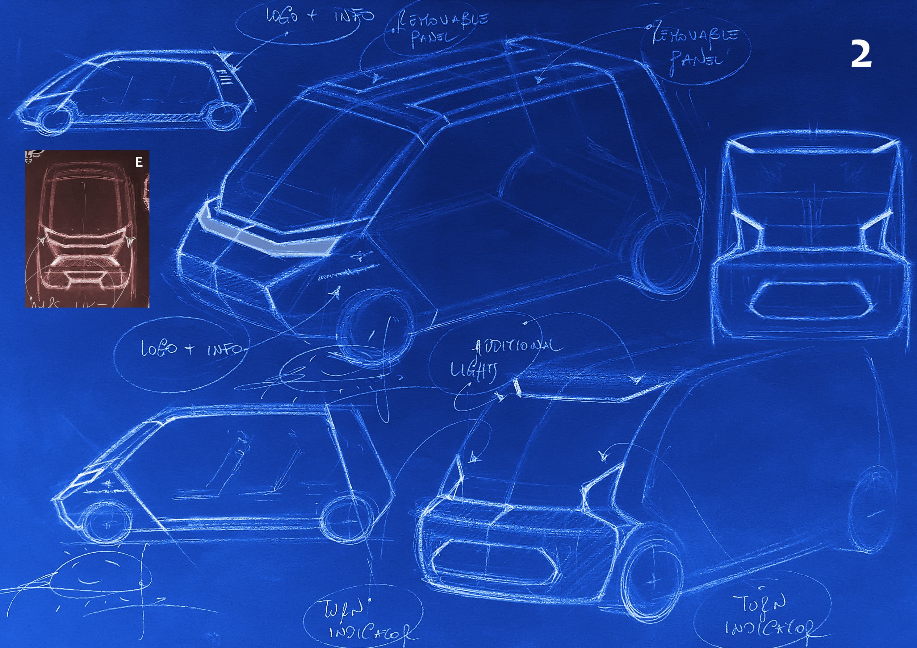 BeeMotors European design — concept sketches