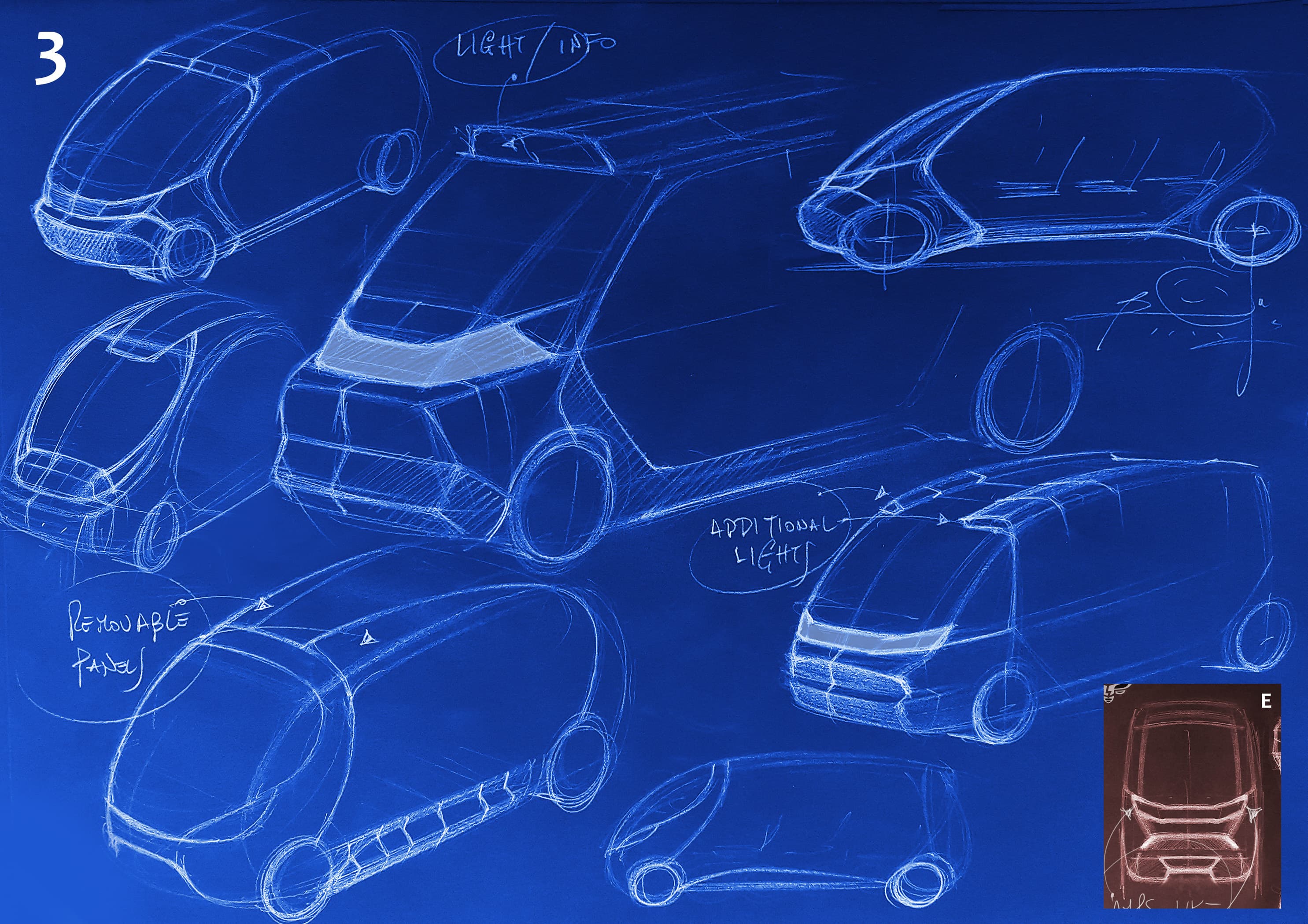 BeeMotors European design — concept sketches